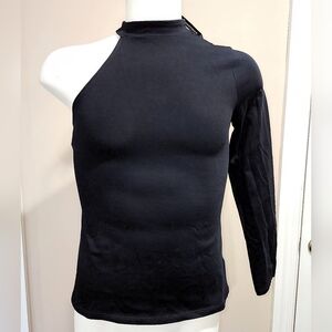 NWT Express One Eleven One Shoulder Mock Neck Top Size Large